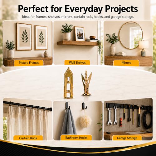Image of Jyphorixal 120 PCS Self Drilling Drywall Anchors with Screws Kit, Heavy Duty Metal Wall Anchors for Drywall, Sheetrock Anchors 0.47x1.57inch with Screws, No Drill Dry Wall Anchors and Screws Kit
