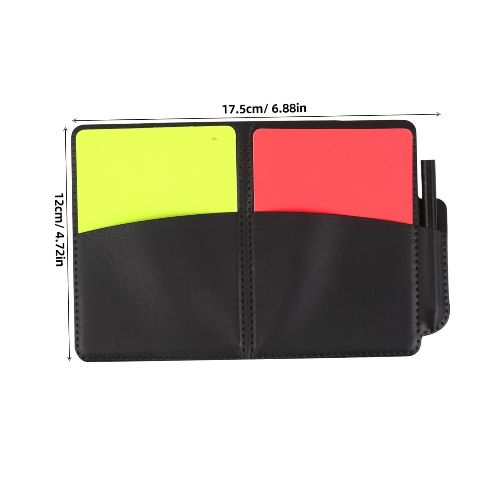 BRIGHTFUFU Professional Soccer Referee Kit Red Yellow Cards Scoreboard Notebook Pencil for Games Tournaments