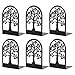 CLISPEED 6PCS Dekoracyjne Książki Książka Kończy Metalowe Drzewo Życia Książka Książka Stoper Wspiera Książkę Stand for Home Office School Book Divider Posiadacz Półki Filmy Filmy