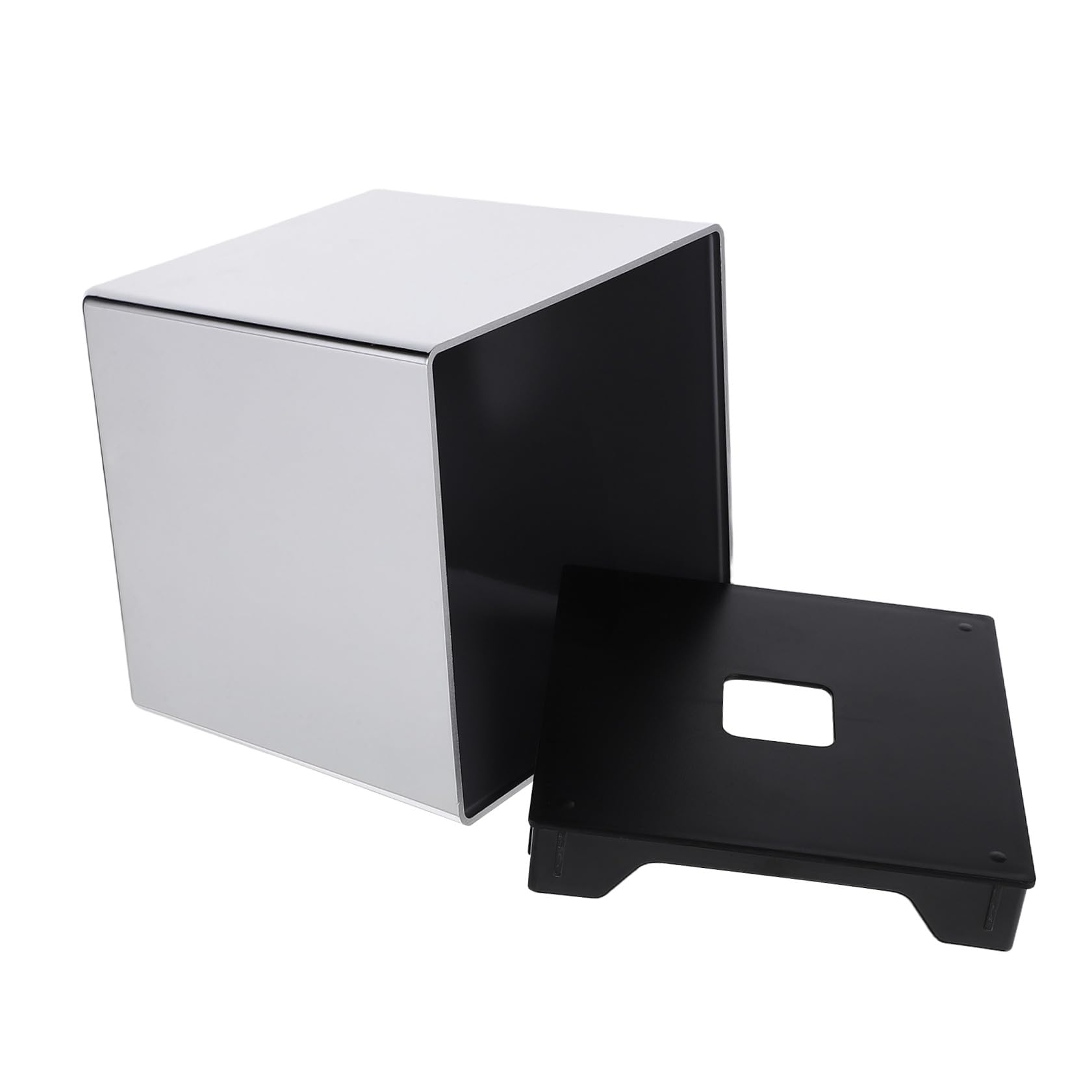 Boîte à mouchoirs carrée électrolytique au design moderne effet miroir pour hôtel