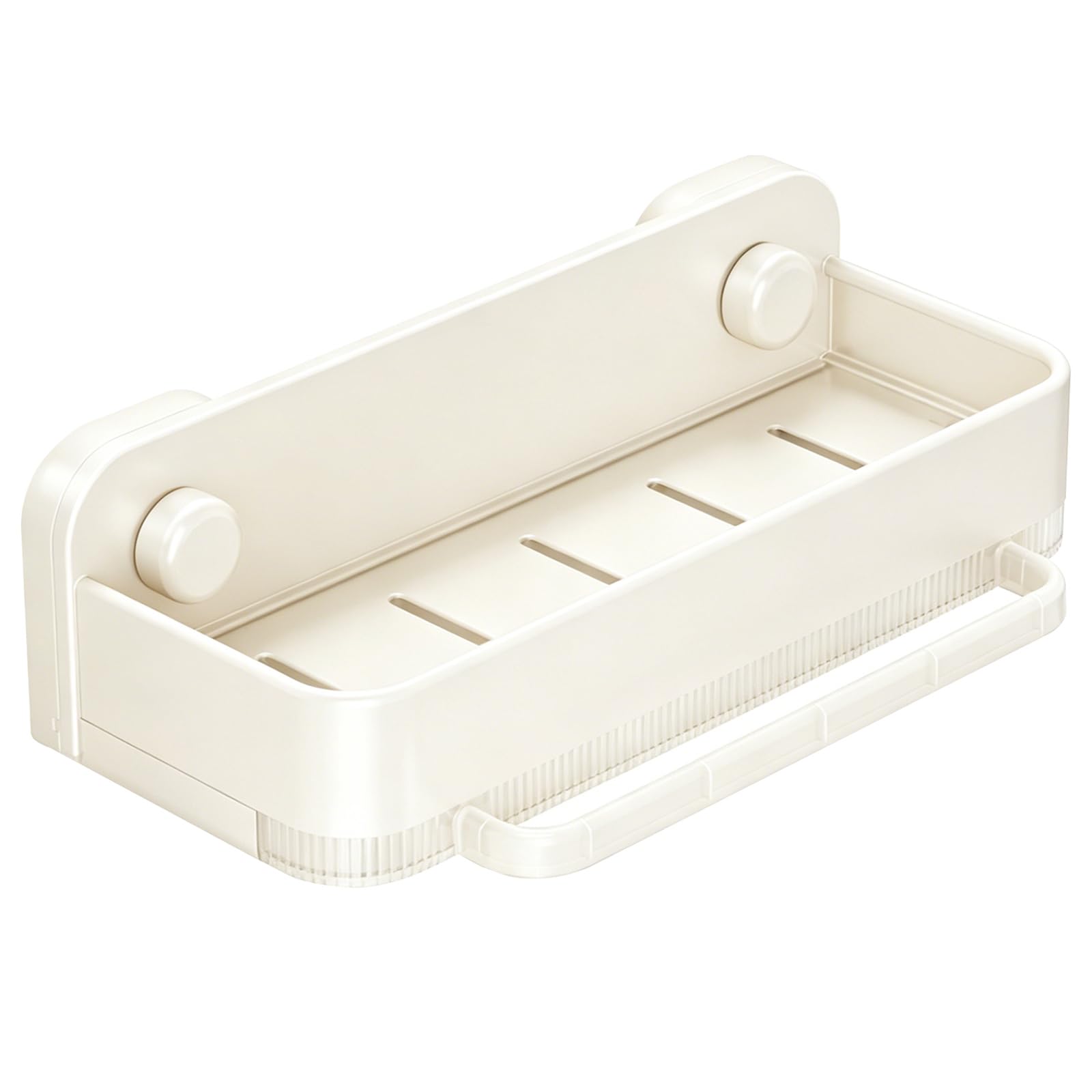 Svfoebjm White Sponge Holder, Kitchen Sink Caddy, Suction Cup Sponge Holder For Sink, Wall Mounted Rustproof Storage Rack For Sponge Soap Dish Brush (White)