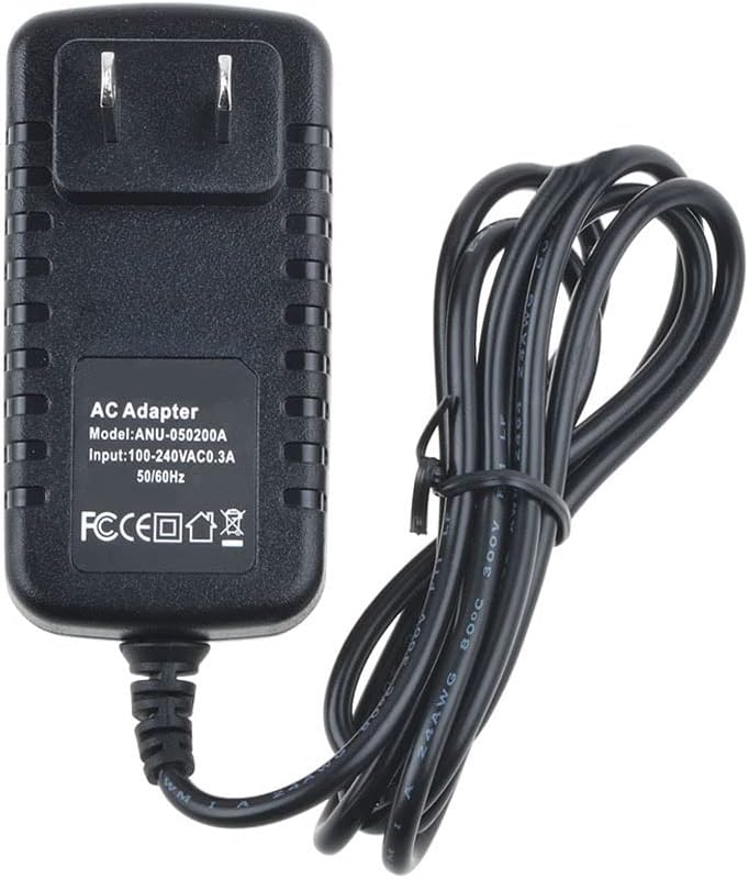 Rear view of the kybate AC Adapter showing product label
