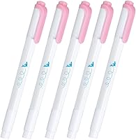 Vista 18 de Zebra Mildliner WKT7-MBL5-TENTO Highlighter, Mild Blue, One Point Pattern, Ladybug, Pack of 5