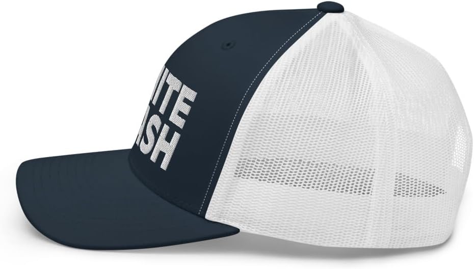 White Trash Trucker Hat Curved Bill Mid Crown Adjustable Funny Cap