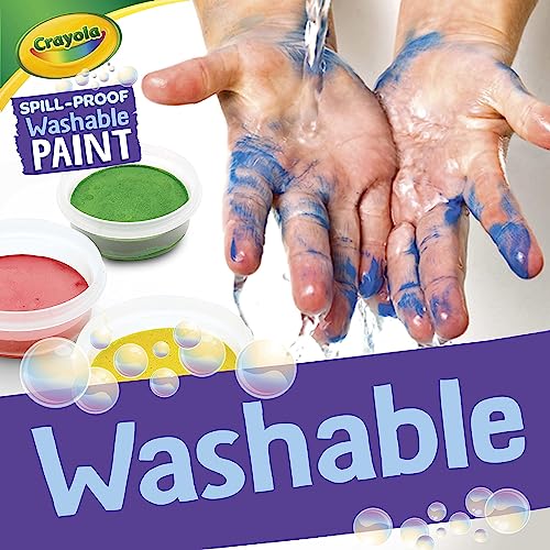 Image of Crayola Spill Proof Paint Set (25ct), Washable Paint for Kids, Kids Craft Supplies, Holiday Gift for Toddlers & Kids, Nontoxic, 3+