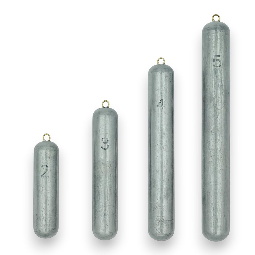 Deep Drop Fishing Lead Weight Sinker, 2lb-5lb Available, Fits in Rodholder, Made in The USA
