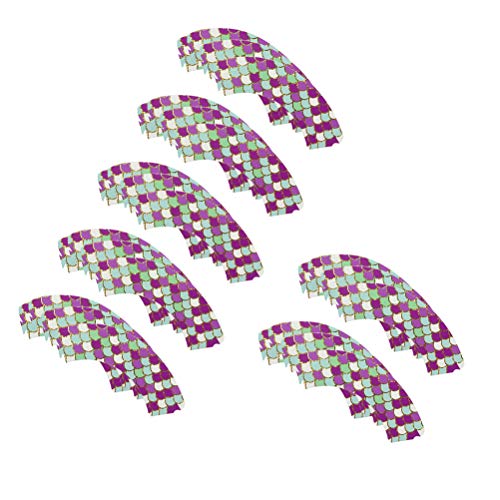 24 PCS Estampagem de ouro Cupcake Wrapper Requintado Sereia Bolo Wrapper Decoração de festa Baking S