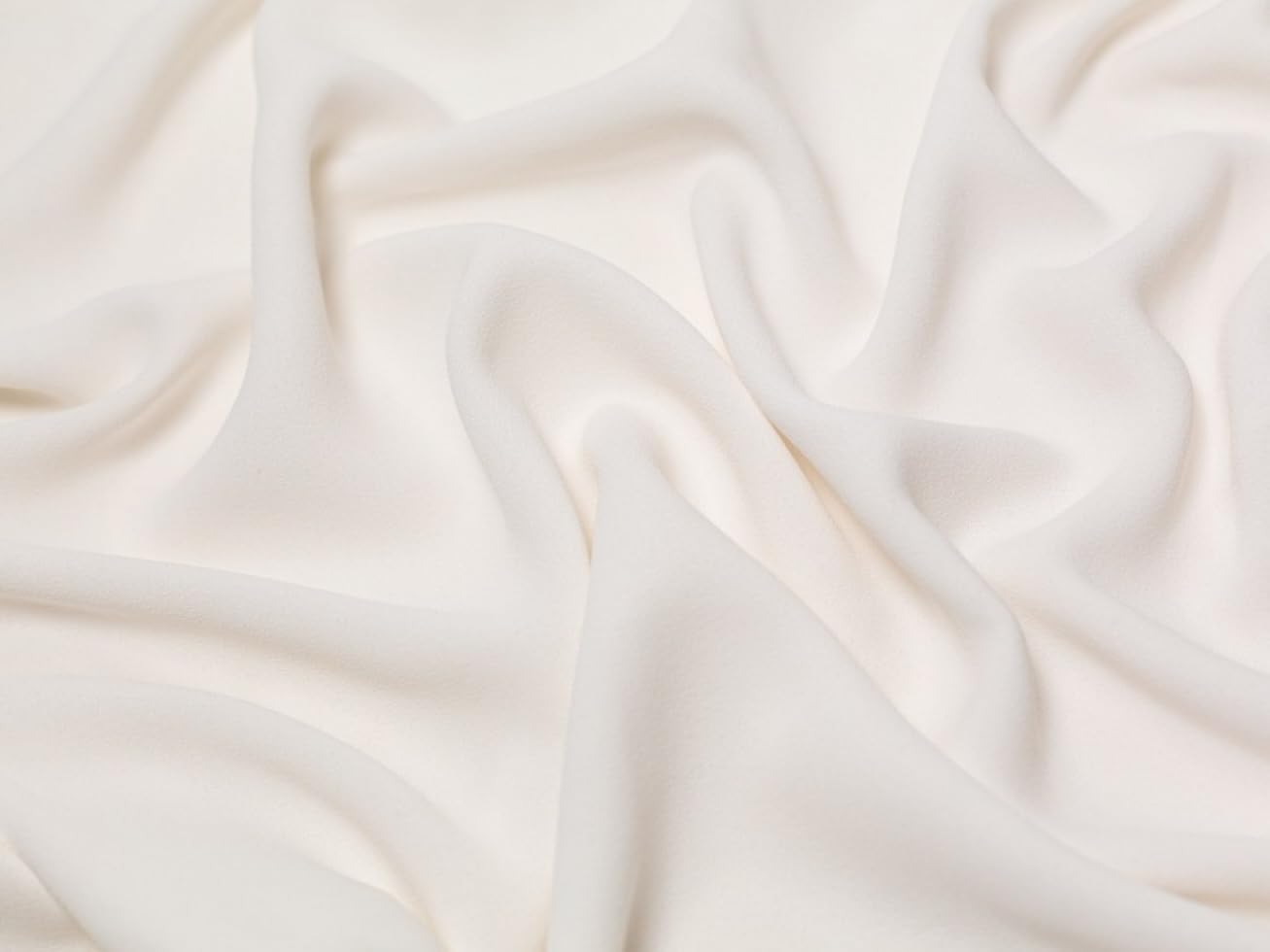 Minerva Ivory Heavy Triple Crepe Fabric - Per Metre