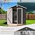 8 x 6 FT Outdoor Storage Shed, Metal Garden Shed for Backyard and Patio