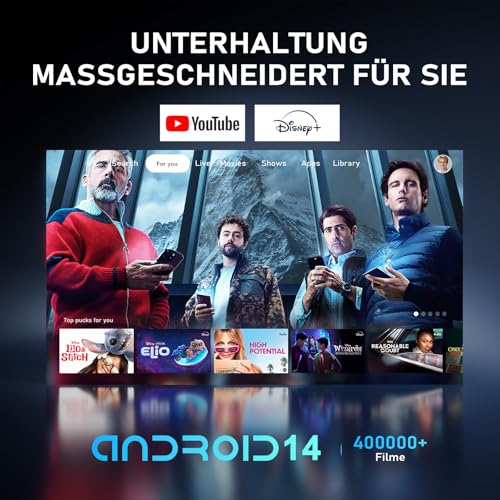 [Mini Beamer & Offizielle Lizenzierte App] XuanPad Smart Beamer 4K Unterstützung mit WiFi und Bluetooth, Tragbarer HD 1080P Outdoor Projektor mit 360° Ständer