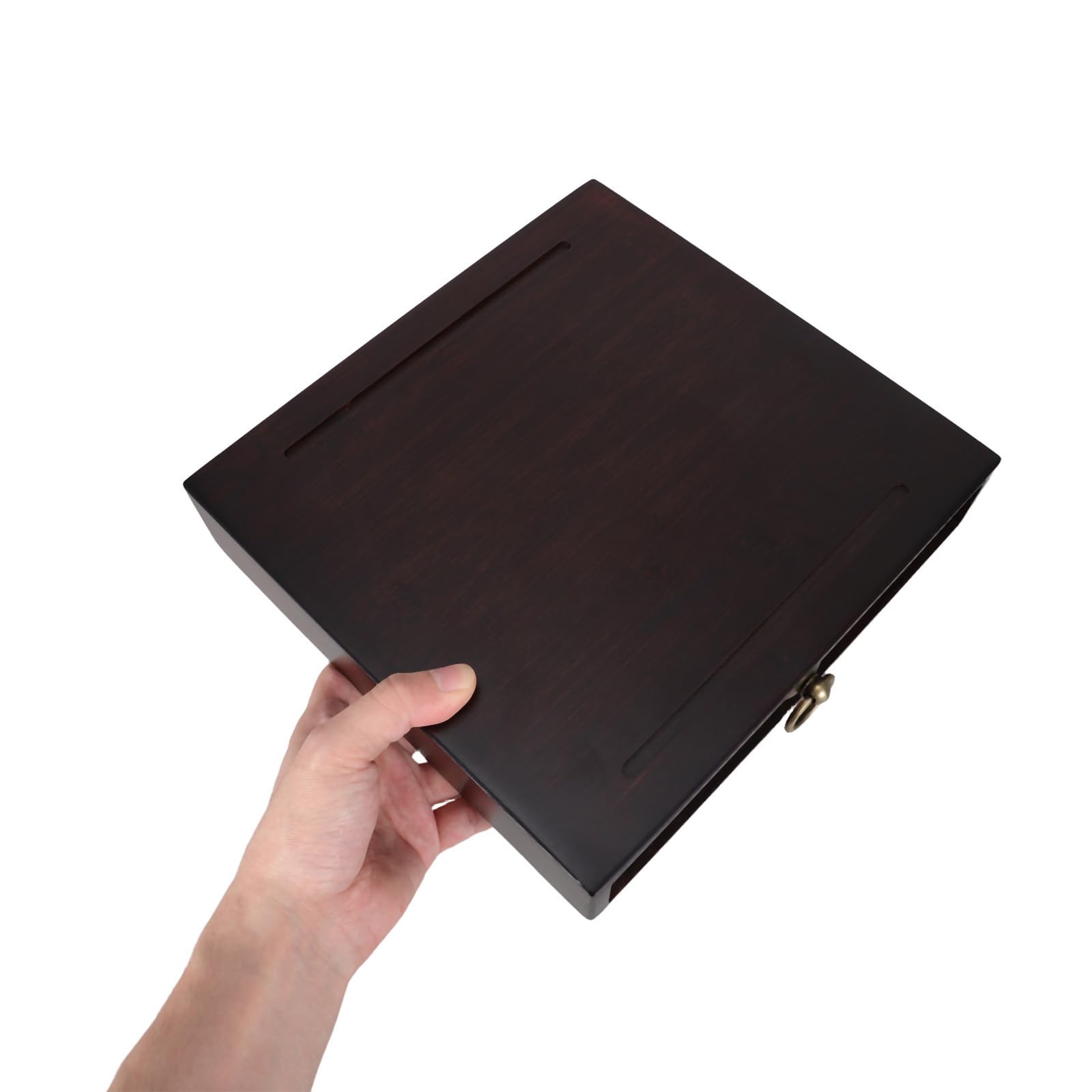 Scatola Cassetto in Legno Vintage a Scomparto Marrone