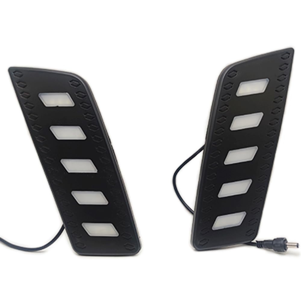 BAKUGO 2Pcs Car LED Daytime Running Light Front Grill Lamp Day Light Fog Lamp DRL For Ford Ranger 2012 2013 2014