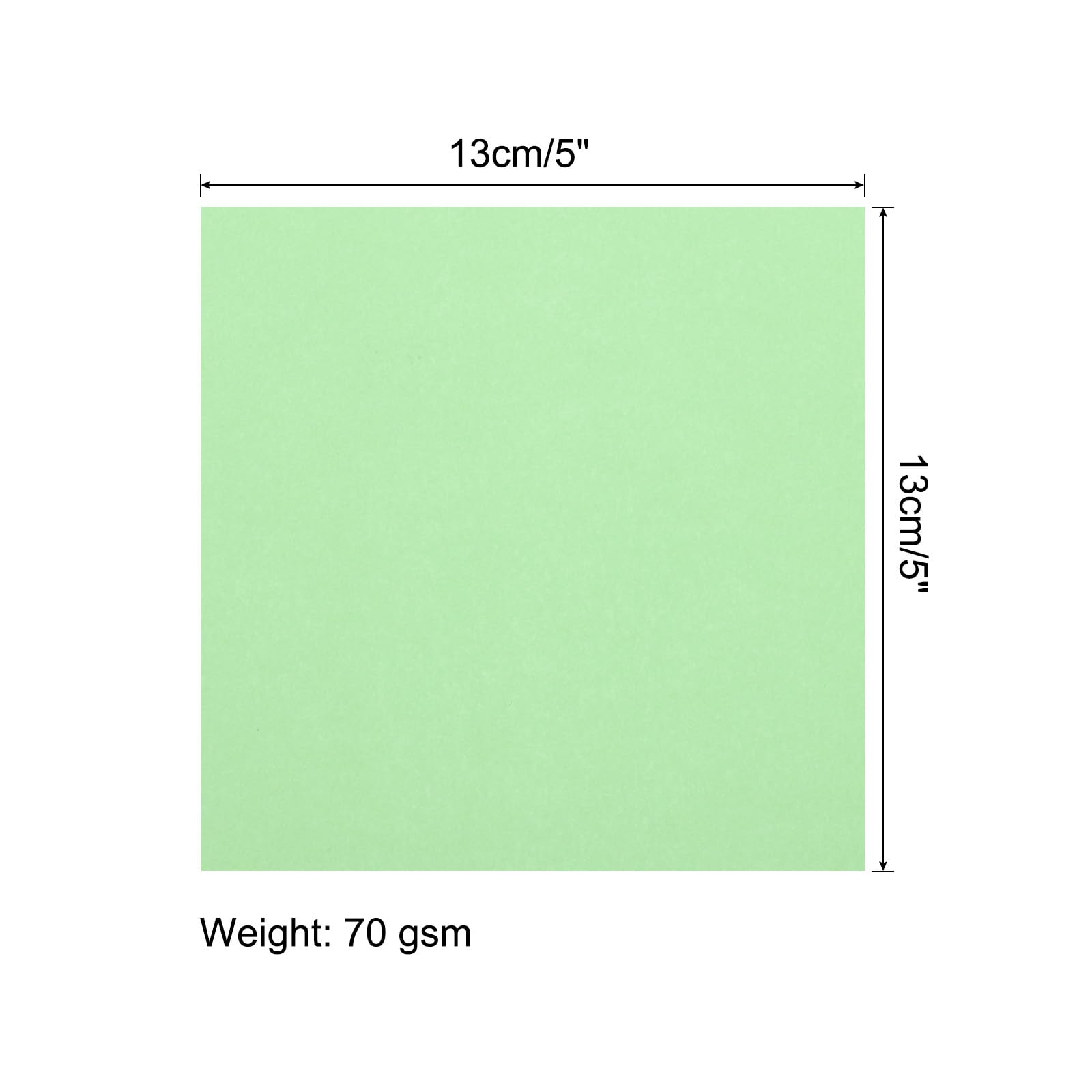 MECCANIXITY 50 Sheet Origami Paper – Double Sided 5x5 Inch Square Paper, 70 GSM, 24 Colors For Crafts, Beginners & DIY Projects