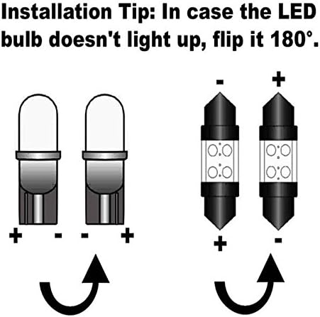 Miniatura 7 de NSLUMO Luz LED para techo de cúpula interior, kit de luz LED para Jeep Grand Cherokee 1999-2004, accesorios de mapa, cúpula de mapa, luz de licencia