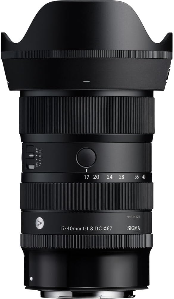 Sigma 17-40mm f/1.8 DC Art Lens Canon RF (214972) Bundle. The Ideal Lens for Professional Portraits, Weddings Indoor/Outdoor Adventure, Wildlife, Travel, Sarfari, Vacation, Photo use + Accessories
