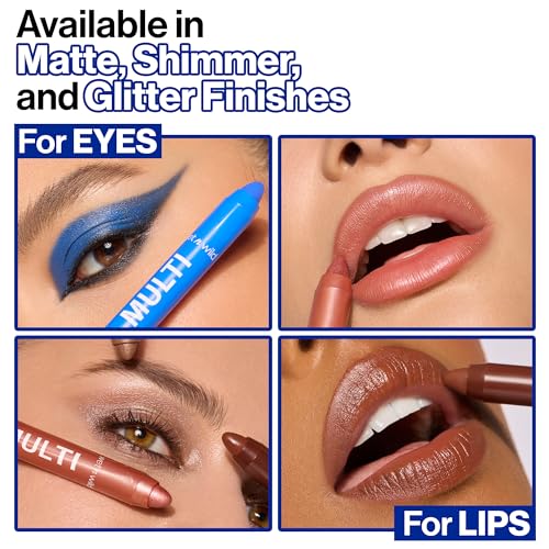 Wet N Wild 260A Color Icon Cream Eyeliner Eyeshadow Multi-Stick, Moisturizing, Nourishing Velvety Cream-To-Powder Buildable & Blendable Formula, Cruelty-Free & Vegan - Blue Lah Lah thumb #4