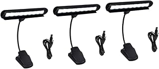 ERINGOGO 3pcs Table Lights for Desk LED Desk lamp Kids Desk lamp Music Stand Clip On Piano Light Rechargeable Desk lamp 9 LED Orchestra lamp Book Reading lamp Music Light Piano Stand Books