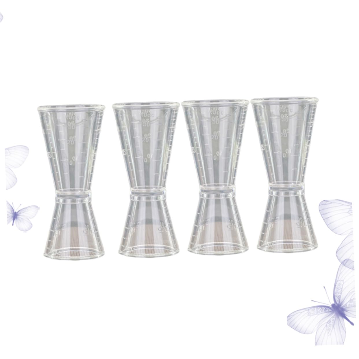 Cabilock Juego De 3 Utensilios Esenciales Para Bar En Casa: Vaso Medidor De 2 Onzas Medidor Preciso De Ingredientes Para Bebidas Kit De Accesorio Tamaño L 4 Piezas X 3