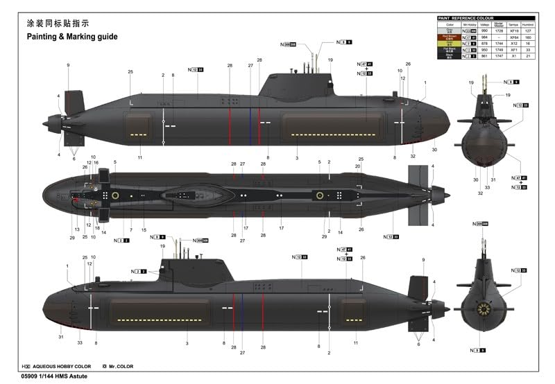 Amazon | トランペッター 1/144 イギリス海軍 原子力潜水艦 HMS