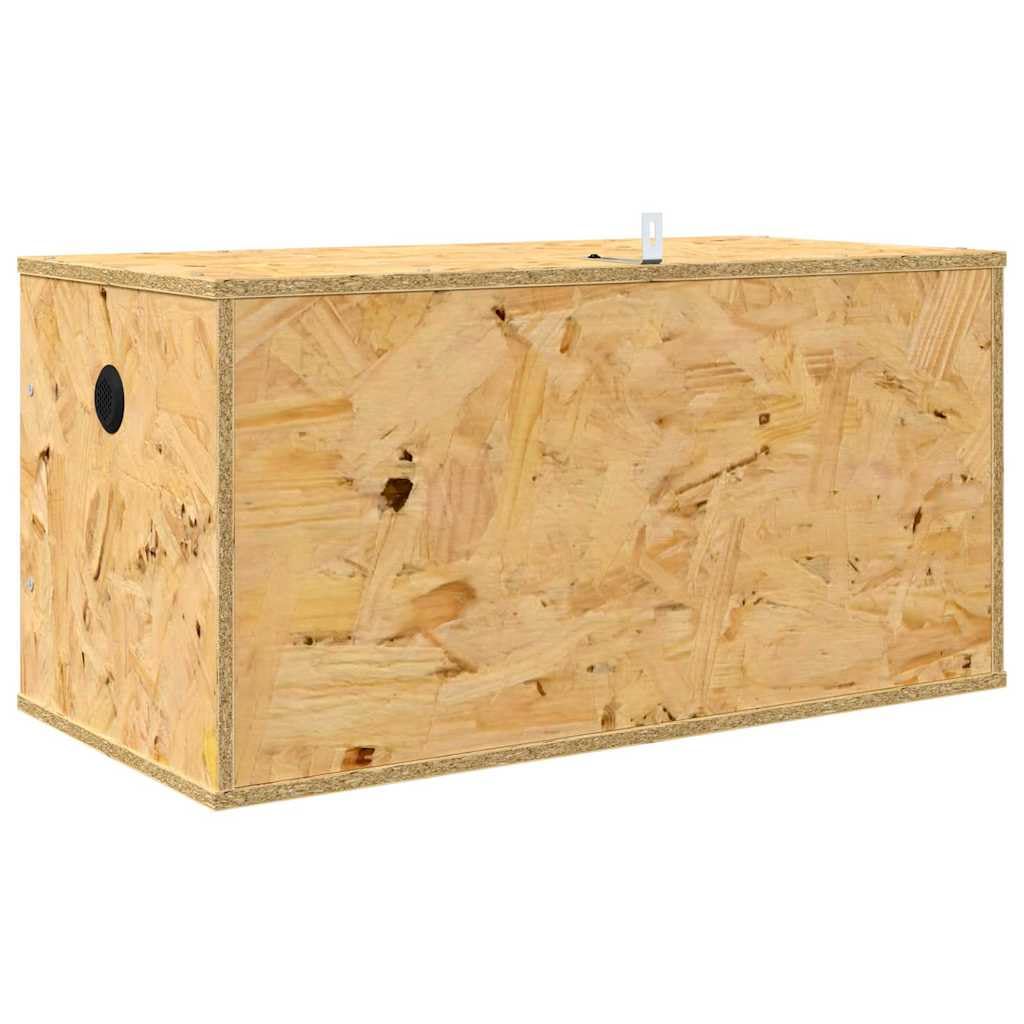 OSB Terrarium 60 x 30 x 30 cm für Reptilien und Nager - Robustes Holz Terrarium mit Thermometer und gehärtetem Glas