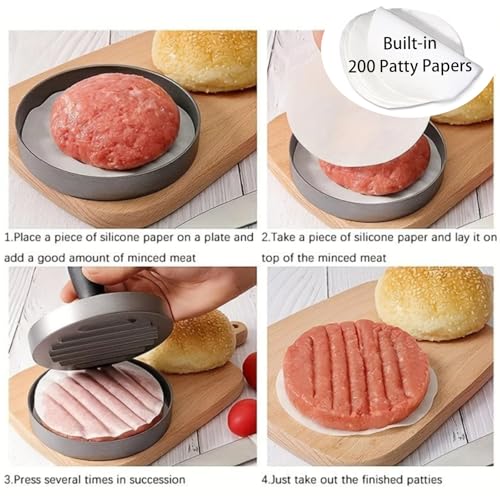 Máquina para Hamburguesas Circular de Acero Inoxidable miniatura 5