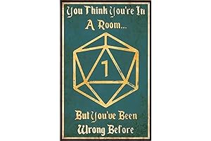 DND Walls: You Think You Are in A Room Dungeons and Dragons Poster