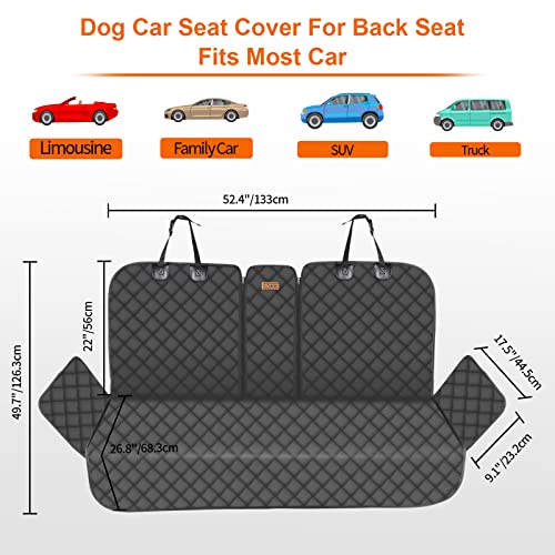 Allansing Back Seat Cover For Dogs Or Kids,Waterproof Car Back Seat Cover, Non-Stick Fur Car Seat Protector For Back Seat Easy Clean,Dog Car Seat Cover Fit Your Car Truck Suv #TOP4