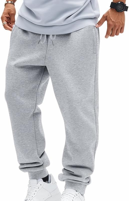 Mens Relaxed Joggers Sweatpants with Pockets Drawstring Athletic Pants for Workout,Jogging,Running - Image 2