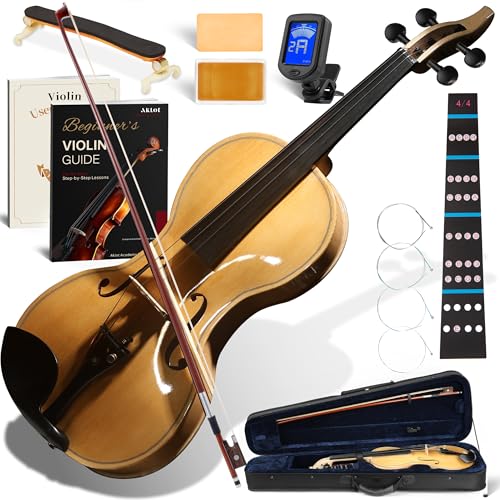 AKLOT 4/4 Violin with Accessories and Case
