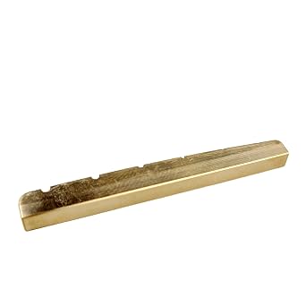Kaynes 43mm Guitar Nut Brass Nuts Replacement for Fender Stratocaster Strat ST Telecaster Tele TL Style Electric or Acoustic Guitar (43 * 3.5MM)