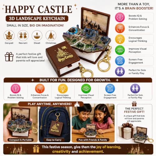 Image of 3D Pop-Up Book Keychain, Mini Foldable Toy Gift