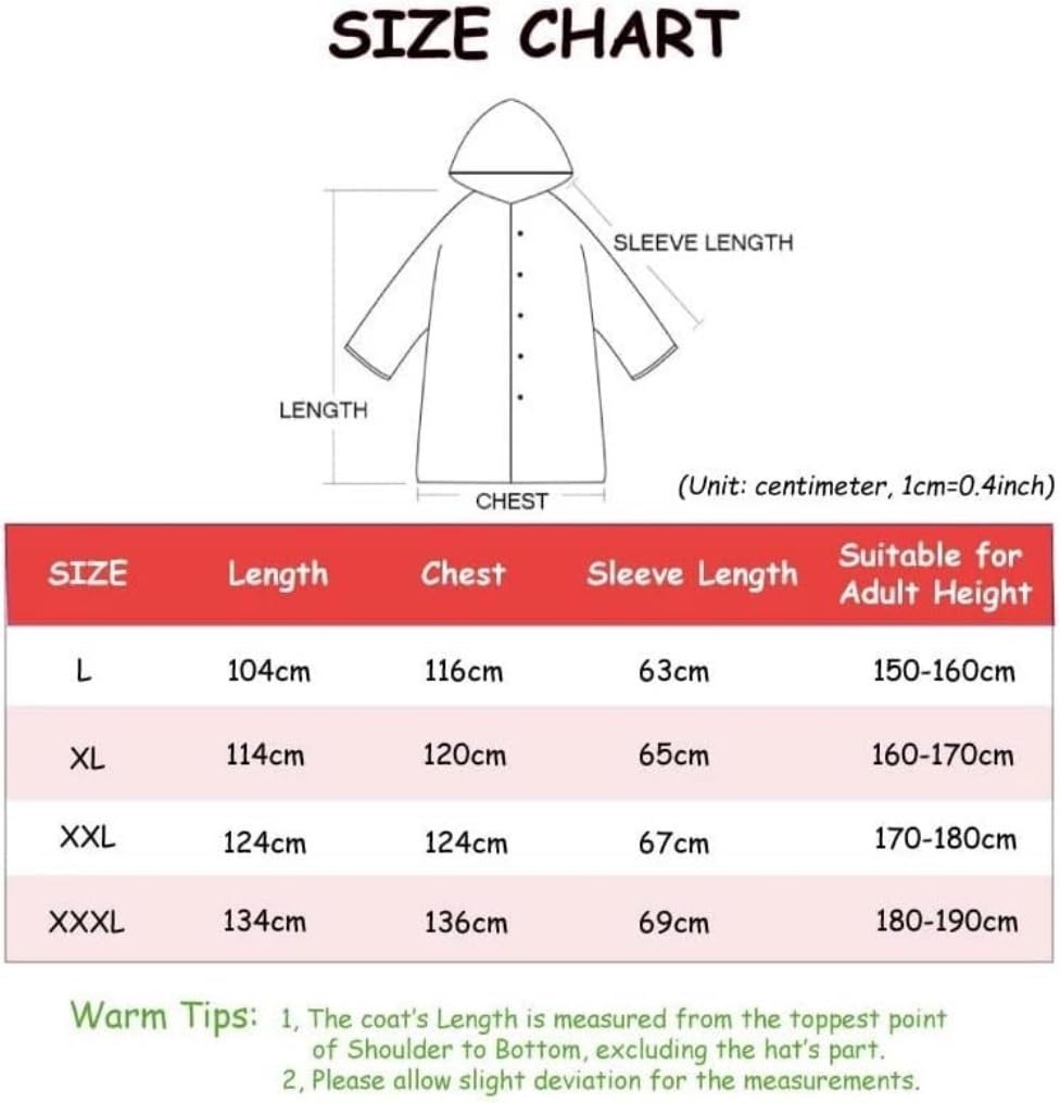 Poncho de Lluvia Chubasquero Largo Para Adultos, Impermeable Para Hombres Y Mujeres, Con Capucha, Para Exteriores, Senderismo, Pesca Chubasquero Mujer