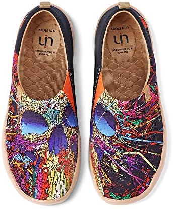 UIN Women’s Art Travel Shoes Loafers Fashion Comfort Wide Toe Casual Slip On Mules