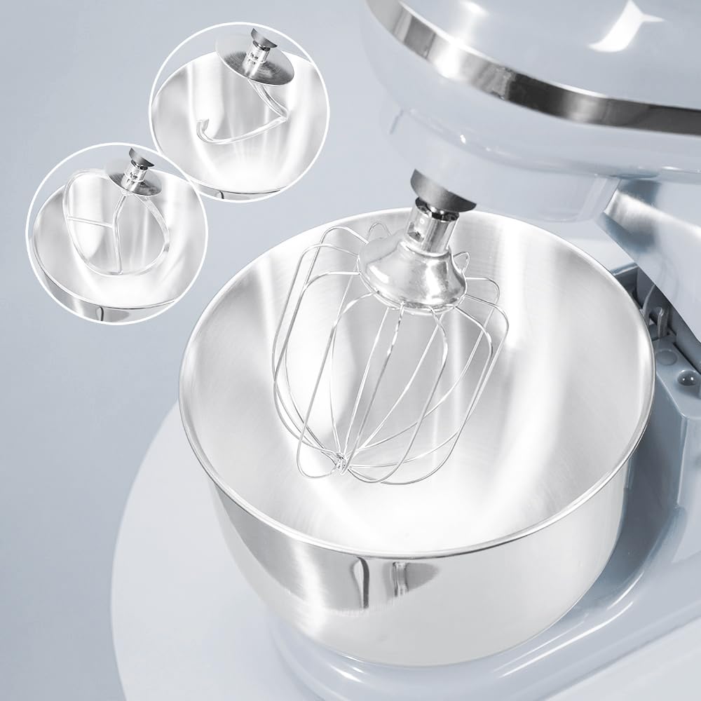 Cecotec Batidora Amasadora Cecomixer Merengue 5L 1200 Azul, 1200 W en 6 Niveles, 5 Funciones, Movimiento Planetario, Diseño Elegante, Bol de Acero de 5 L y Accesorios para Batir y Amasar - 2