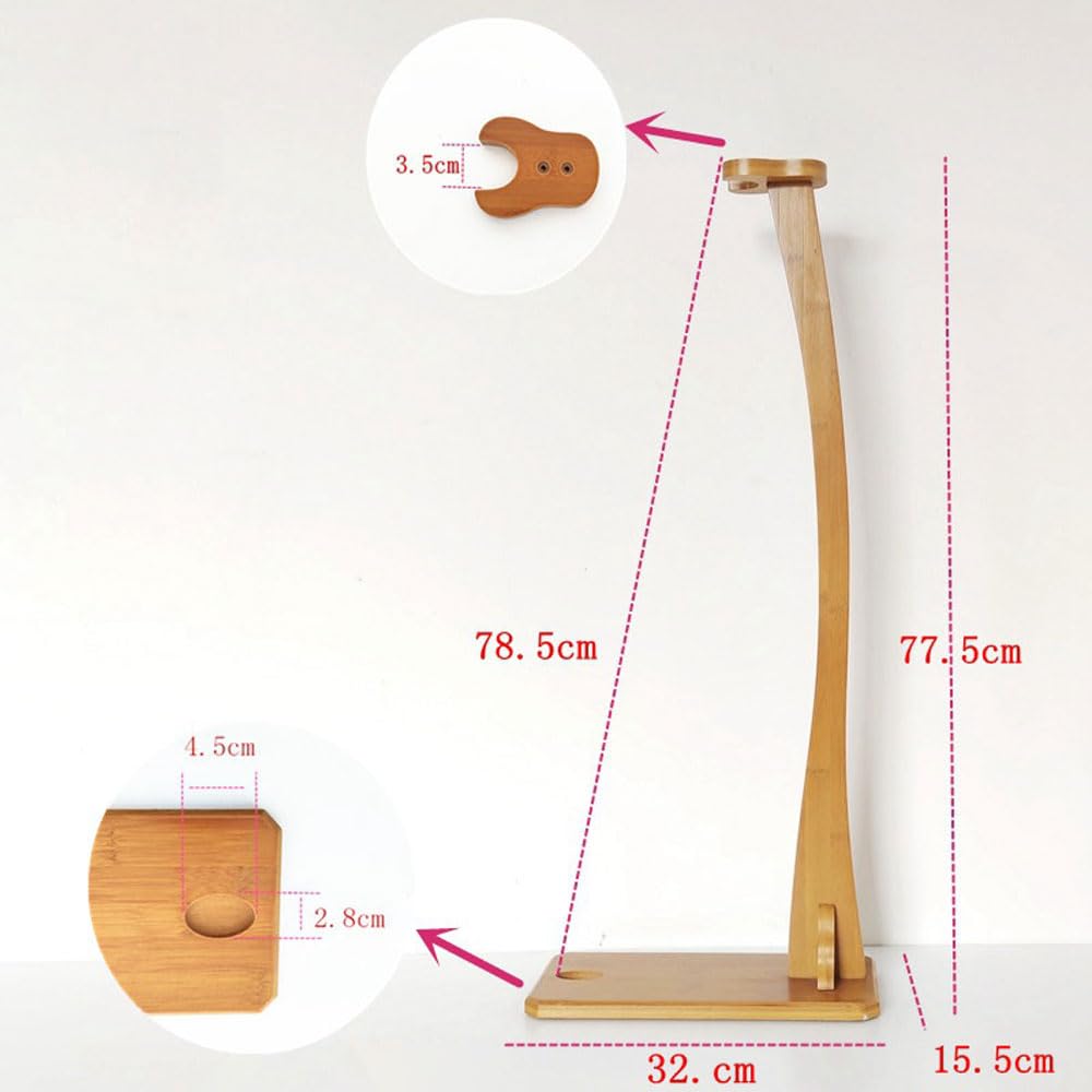 Épée Stand, Vertical Samurai Épée Katana Tanto Support, Display Rack, All Tanto Sword, Standard Epee Katana Presentoir, Instrument de Musique, Bambou, Extra Large, Marron Clair
