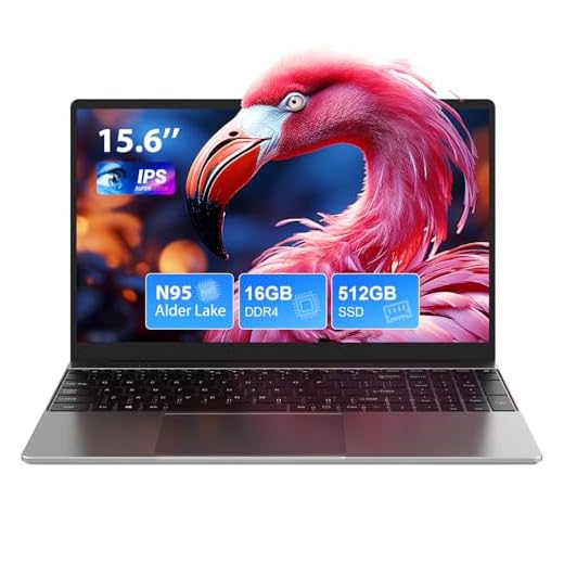 SADSYMB Ordinateur Portable 15.6 Pouces, Pc Portable Gamer 16Go RAM 512Go SSD N95 Processor (Jusqu'à 3,4 GHz), Windows 11 Laptop avec Souris Incluse, 1920 * 1080 IPS, 2.4/5.0G WiFi, BT5.0, USB 3.0×2