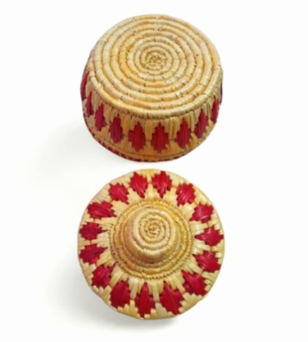 Handmade Roti Basket - Eco-Friendly & Decorative -6