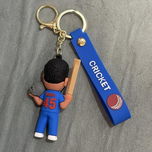 Image of Cute Cartoon Character Silicone 3D Key Chain with Strap Charm & Metal Hook, Merchandise Key Rings Gift for Kids Girls Boys Men & Women