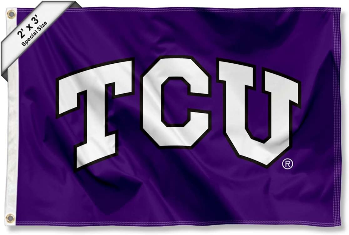 Texas Christian Horned Frogs Small 2x3 Foot Flag