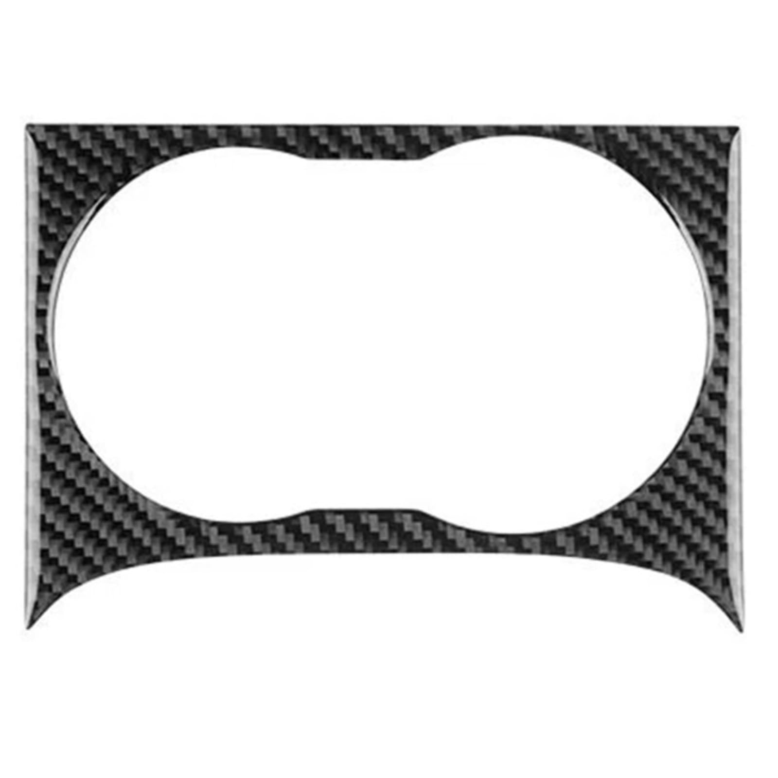 QBKGMEWCA Car Central Control Cup Compatible for SEAT Ateca 5F 2016-2025 for Cupra 2018-2025 LHD RHD Real Soft Carbon Fiber Sticker(Type3)