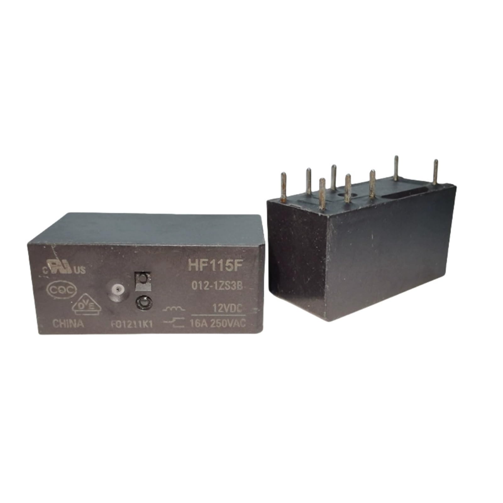 Relais HF115F 012-1ZS3B 12VDC pour automatisation de domotique maison