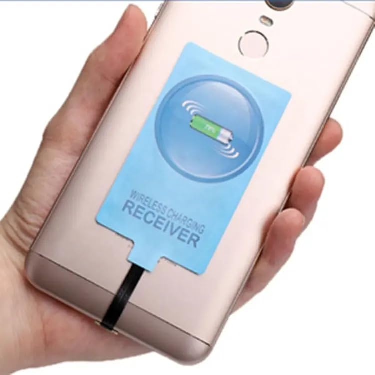 Wireless Charging Receiver pad for Type C Mobiles, Phones (5W) Compatible with Oppo,vivo,realme, redmi & Other Phones Having Type C Port | 5W Qi...