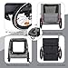 Pet Bike Trailer Dog Cart for Bicycle, Orange Fashion Design, Waterproof and Breathable, Safety Features, Easy Assembly and Storage(Black+Grey)