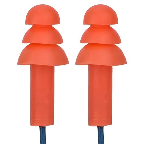 Miniatura 3 de Tapones para los oídos de reducción de ruido de silicona con cable,Tapones para los oídos de protección auditiva detectables de metal,Tapones para