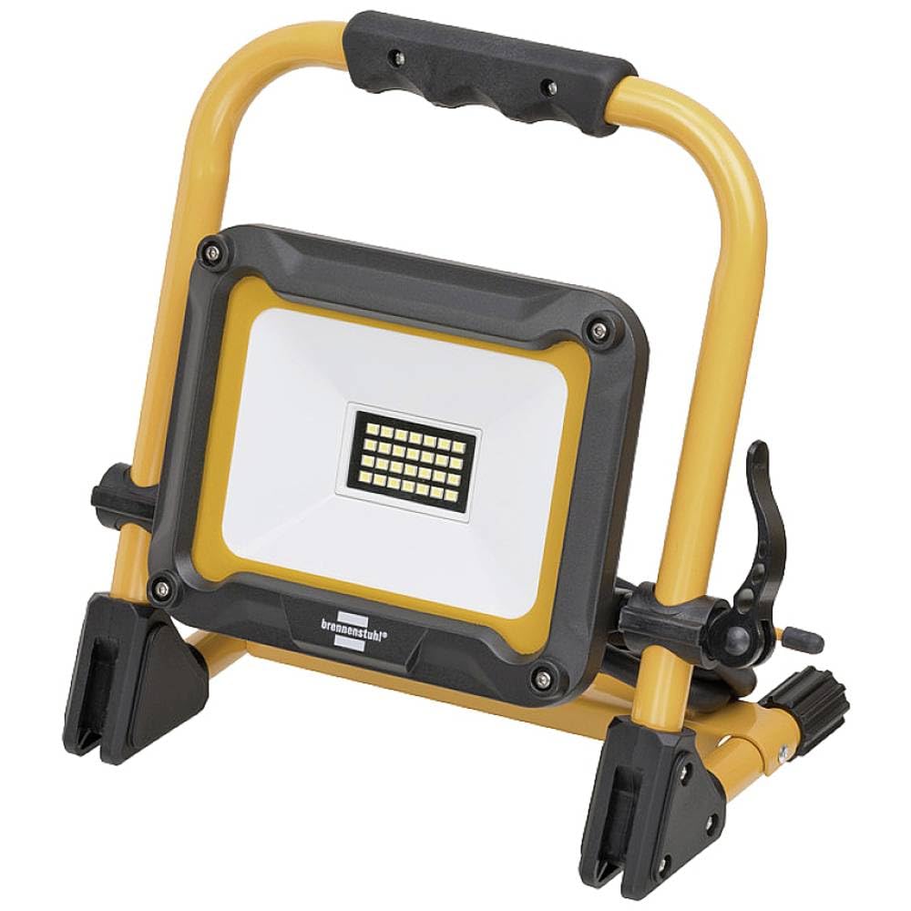 Brennenstuhl Foco LED portátil JARO 2050 M/Luz de trabajo de 20W para uso exterior (potente foco de obra LED de 1950lm, 6500K, con cable de 2m, IP65)