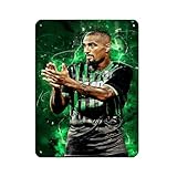 Jerome Boateng Blechschild, Vintage, Metall, Pub, Club, 