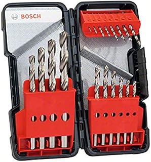 Bosch 2607019578 HSS-G Tough Box Metal Drill Bit Set, Silver, 18 Pcs