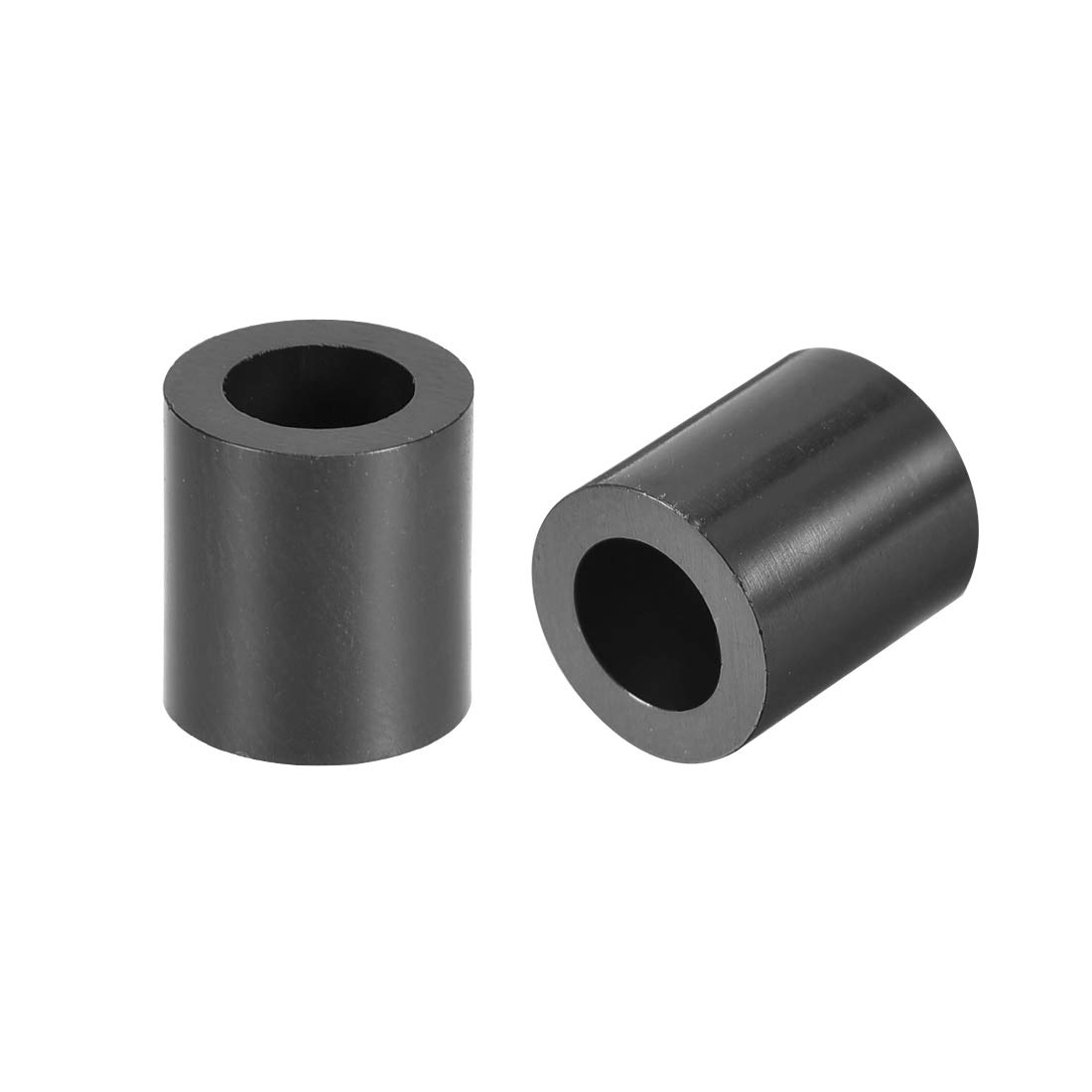 sourcing map ABS Round Spacer Washer 5.4mm ID 9mm OD 10mm Length for M5 Screws Block Black 250Pcs, for 3D Printer TV Wall Mount Outlet Pegboard Motorbike-image-3