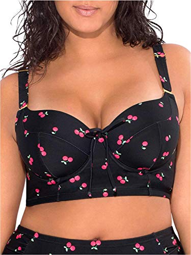 Haut de bikini femme Smart & Sexy noir avec armatures et doublure légère