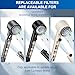 Luxsego Shower Head Filters for High Pressure Shower Head, 6 PCS PP-Cotton Filter Cartridge for Hard Water Soften Hard Water, Handheld Shower Head Replacement Filters